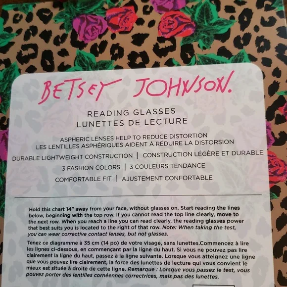 Betsey Johnson Set of 3 Cats Eye Reading Glasses +1.50 Strength - Picture 9 of 11